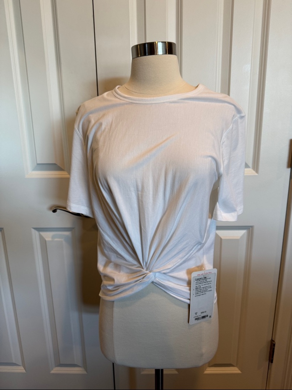 lululemon athletica White Short Sleeve Twist-Front Tee